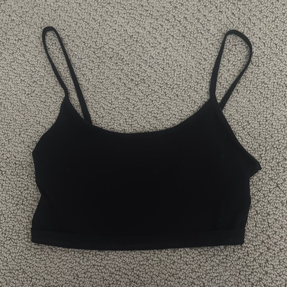 TNA Black Crop Top